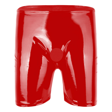 Men's Special Boxer Shorts / Patent Leather Open Penis Hole Underwear - EVE's SECRETS